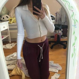 MESHKI white crop top